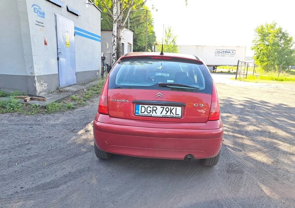 Citroen C3 cena 7600 przebieg: 137500, rok produkcji 2004 z Góra małe 56